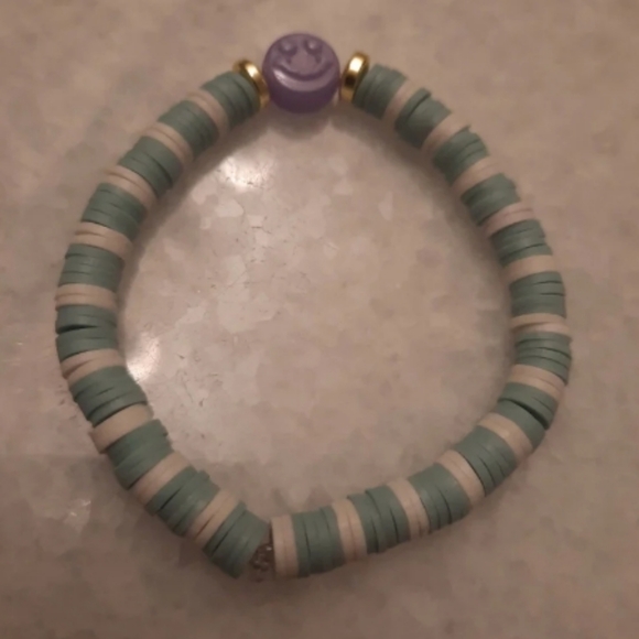 Preppy Tween Stackable Claybead Bracelets 3Pc Set - Picture 5 of 6